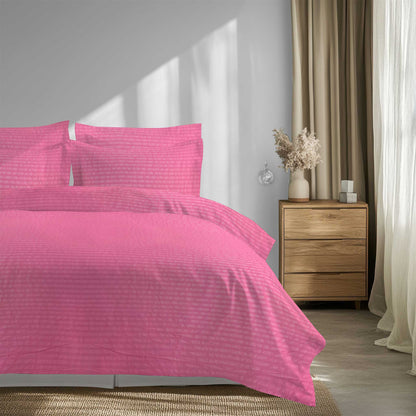Vivid Tpink Stripe - Duvet Set