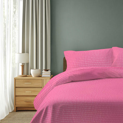 Vivid Tpink Stripe - Duvet Set