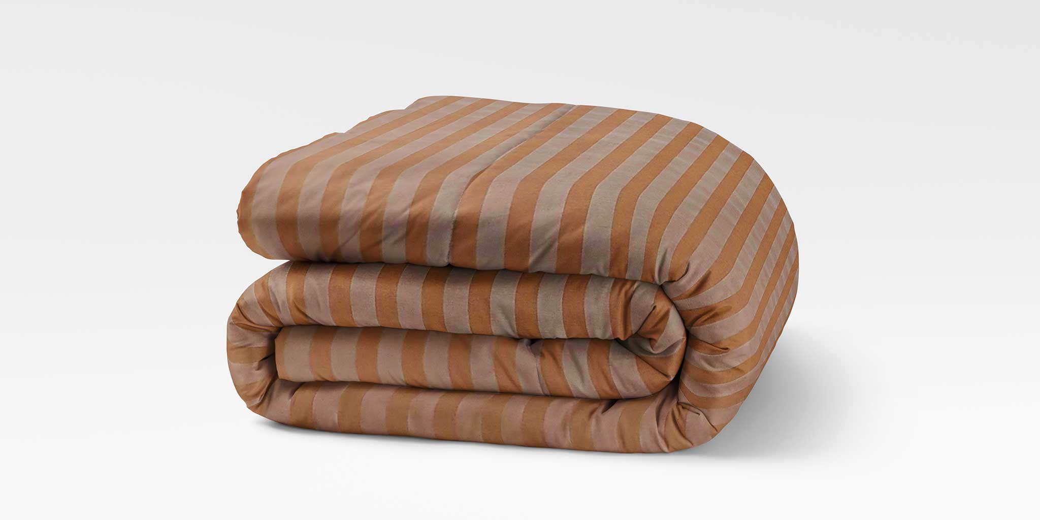 Amber Copper Stripe - Duvet Set